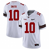 Ohio State Buckeyes 10 Troy Smith White Diamond Nike Logo College Football Jersey Dzhi,baseball caps,new era cap wholesale,wholesale hats